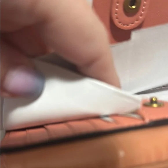 Coach Light Coral  Bag with Gold Hardware and matching wallet - Picture 12 of 14